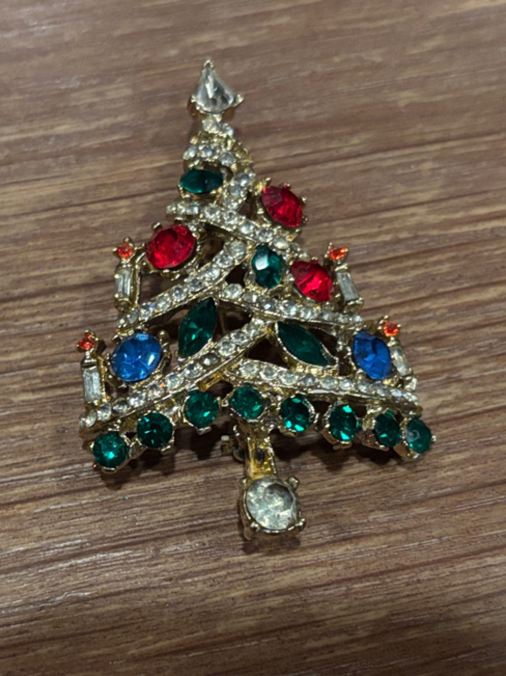 Pell wvintage 1950s Christmas tree broach